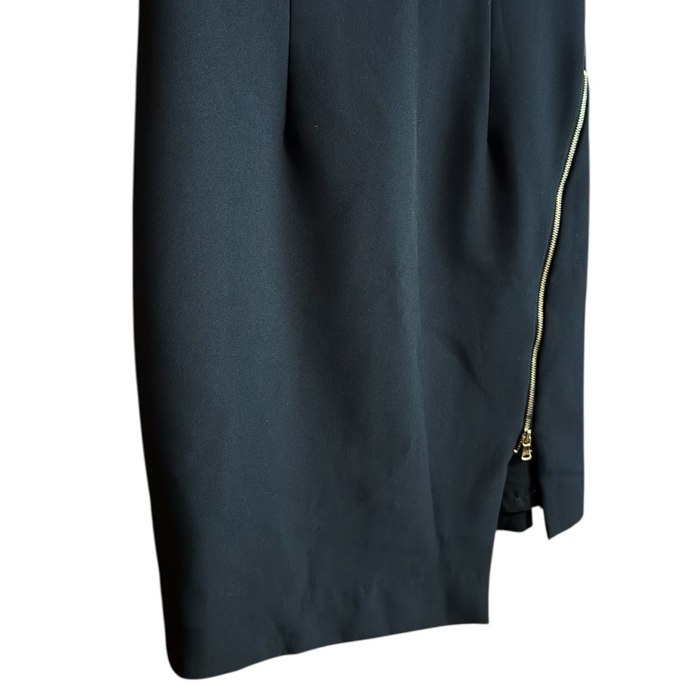 Milly Black with Gold Zipper Sheath Cady Dress
Size 4, Made in USA - Picture 8 of 13